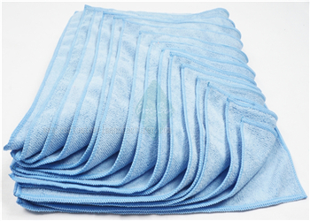 China Bulk OEM silver infused microfiber cloths factory Custom Blue Microfibre Hair Drying Towels Cloth Producer for Germany European